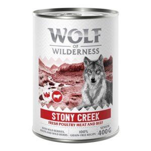 Puszka mokrej karmy Wolf of Wilderness dla psa seniora